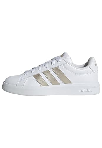 adidas Donna Grand Court Base 3.0 Shoes, Ftwr White/Cyber Met./Ftwr White, 36 EU