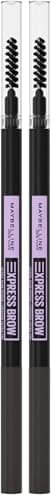 Maybelline New York Express Brow, Matita Sopracciglia Ultra Slim, Per Sopracciglia Precise e definite, Deep Brown (05), (Confezione da 2)