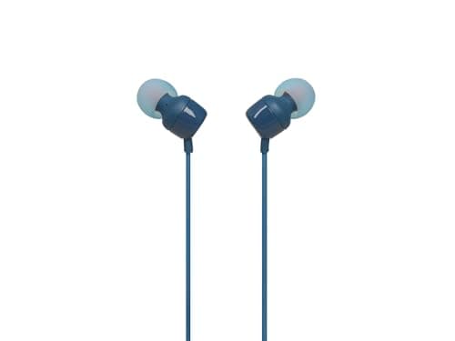 JBL T110 Intra-Auricolari con Comando e Microfono Universale, Blu