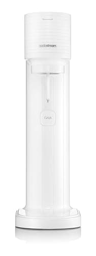Sodastream Gasatore Gaia bianco ideale per realizzare acqua frizzante, include una bottiglia lavabile in lavasoviglie e un cilindro contenente Co2