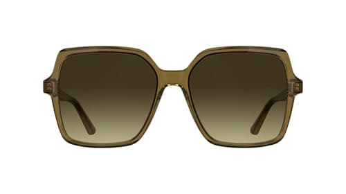 Calvin Klein Women's Sunglasses CK25537S - Transparent Beige with Gradient Brown Lens