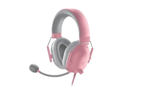 Razer BlackShark V2 X - Cuffie da Gioco Esports Cablate Multipiattaperma (Driver TriForce da 50 mm, Microfono cardioide HyperClear, Audio Surround 7.1) Quartz Rosa