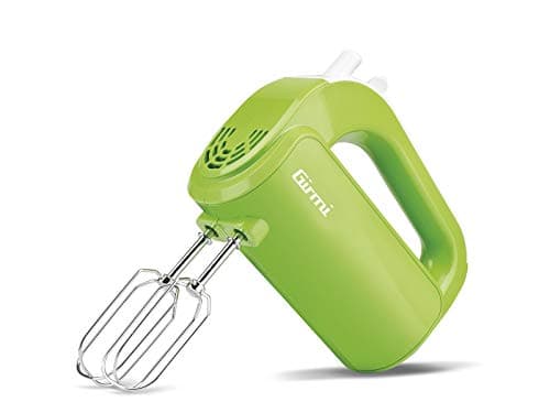 Girmi SB02 Sbattitore Elettrico, 170W, Sbattitori Inox per montare panna ed albumi, Funzione Turbo, Ganci Inox per impasti dolci e salati, 5 Velocità, Verde