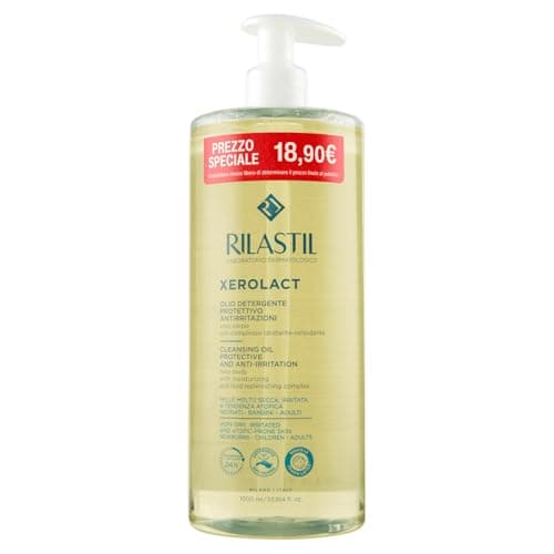 Rilastil Xerolact Olio Detergente Protettivo Pelli Secche, Special Price, 1000 ml