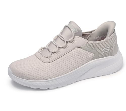 Skechers Donna Bobs Squad Chaos in Color Trainers, off White Mesh, 35 EU