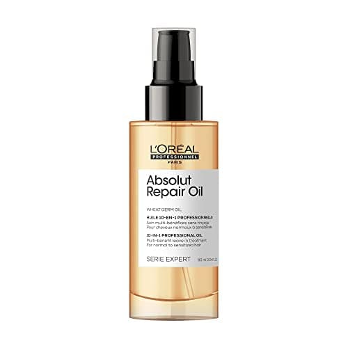 L'Oréal Professionnel Paris | Olio 10 in 1 multiuso per capelli secchi e danneggiati Absolut Repair Serie Expert, Formula ristrutturante, 90 ml