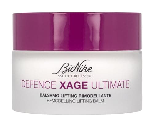 Bionike Defence Xage Ultimate - Balsamo Viso Lifting Rimodellante Anti Age, per Pelli Secche e Molto Secche, Rimodella e Contrasta le Rughe Profonde, Dona Idratazione e Compattezza, 50 ml