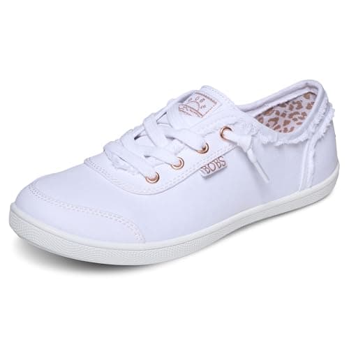 Skechers Bobs B Cute, Scarpe da ginnastica Donna, White Canvas, 38.5 EU