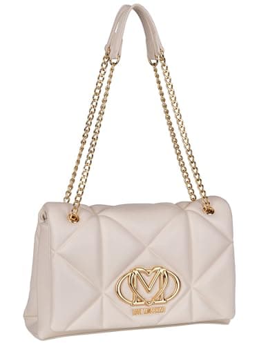 Love Moschino BORSA PU EMBOSSED AVORIO