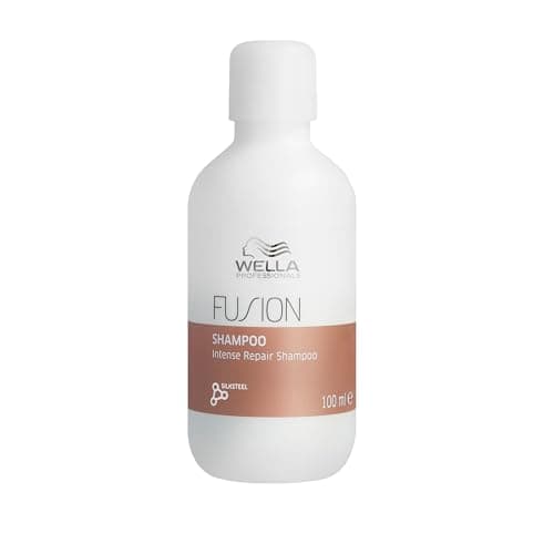 Wella Professionals Fusion Shampoo - Tecnologia Wella Professionals per capelli setosi - Shampoo professionale per capelli con aloe vera e vitamina E 100ml