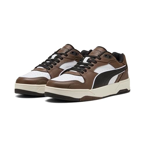 Puma Sneaker Basse Unisex Rbd Break, Puma White Puma Black Flat Bronze, 40 EU