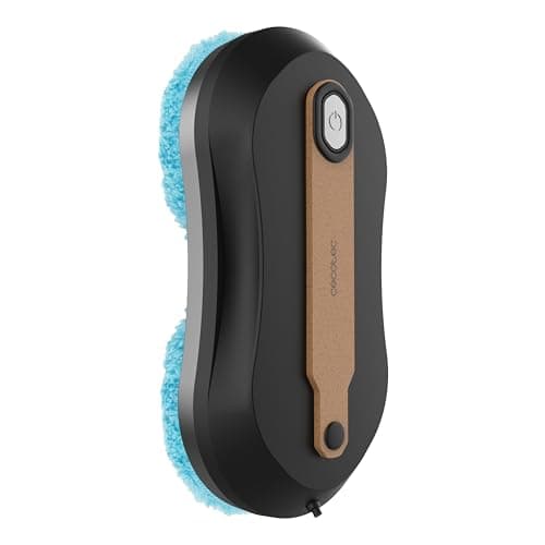 Cecotec Robot Lavavetri, Robot Pulisci Vetri Conga Windroid W10 DoubleSpray.Spruzza Pulisce e Asciuga, 2 Panni, Doppio Spray, 4 Modalità, Serbatoio 50ml, Motore Digitale, Cavo 7,5m per Vetri Brillanti