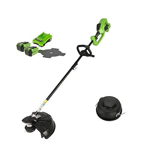 Greenworks 40V Decespugliatore a Batteri+ Testina per tagliabordi