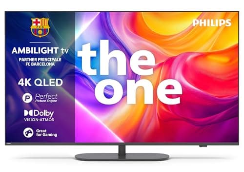 Philips Ambilight 'The One' 43PUS9010 QLED 4K Smart TV - Display 43’’ con processore P5 Perfect Picture Ultra HD, Titan OS, Dolby Vision e Dolby Atmos Sound