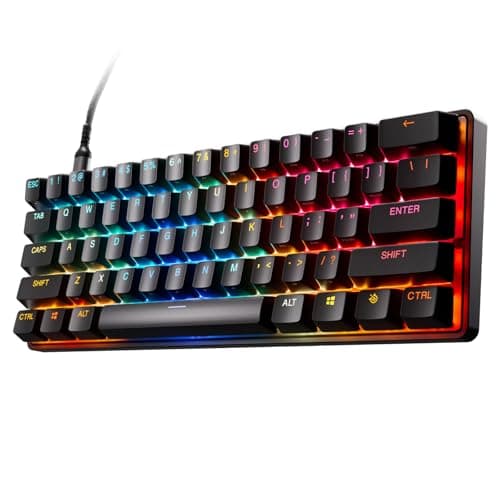 SteelSeries Apex Pro Mini Gen 3 con Switch HyperMagnetic OmniPoint 3.0 - Attuazione regolabile - Rapid Trigger - Preset di gioco - Protection Mode - Rapid Tap/SOCD - RGB -Copritasti in PBT - US QWERTY