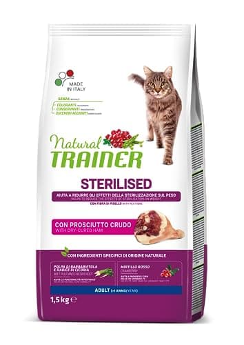 Trainer Cibo per Gatti Sterilizzati con Prosciutto, 1.5 kg