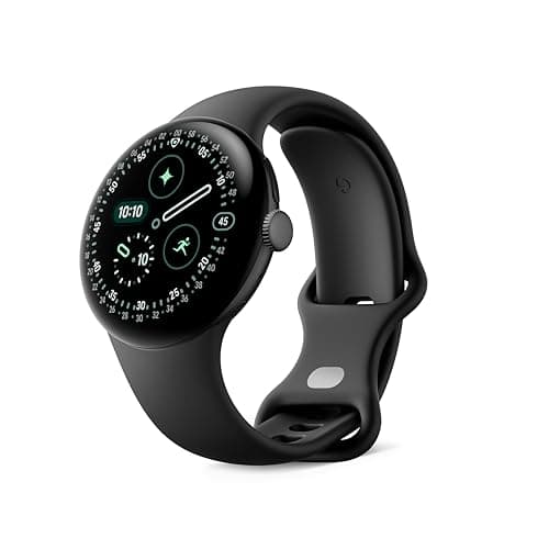 Google Pixel Watch 4 (41 mm) - Smartwatch Android con tracker per fitness e benessere, e assistente virtuale Gemini - Cassa in alluminio nero opaco - Cinturino sportivo nero ossidiana - Wi-Fi