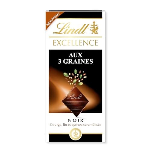 Lindt - Tablet EXCELLENCE Nero con 3 semi - Cioccolato Nero, 100 g