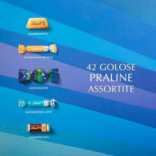 Lindt Scatola Praline Gli Assortiti, 42 Praline assortite di cioccolato, in confezione 420g