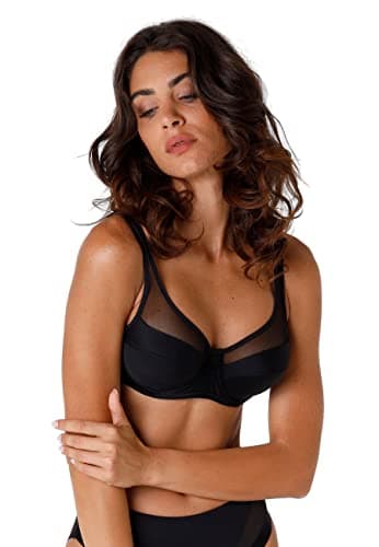 Lovable Reggiseno con Ferretto Ampio Sostegno, Coppe Non Imbottite, Forme Generose, Microfibra Tulle, Art. 4262 Modern Shaping (Generous) Donna