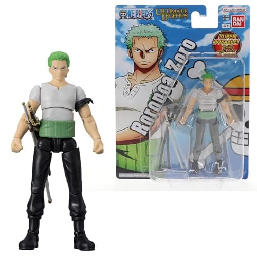BANDAI - Ultimate Legends HD - Figurina One Piece 12 cm - Roronoa Zoro - Licenza ufficiale One Piece - Figurina articolata Zoro - Giocattolo per bambini 4 anni e + - VE91032