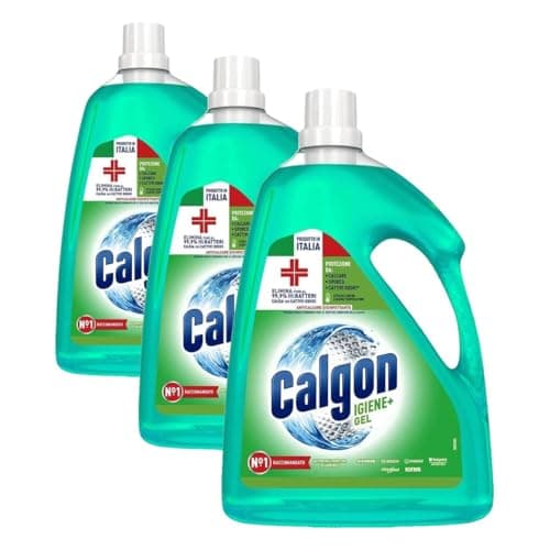 Calgon Gel Disinfettante Anticalcare Lavatrice, Hygiene+, 2,25l (Confezione da 3)