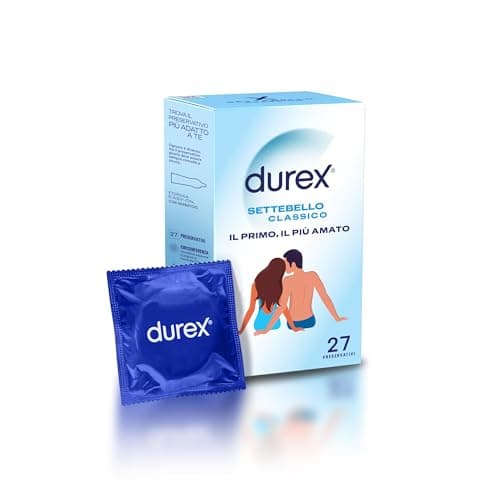 Durex Settebello Classico, Preservativi Classici, 27 Profilattici