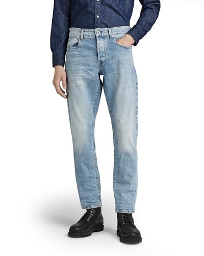 G-STAR 3301 Regular Tapered Jeans, Jeans Uomo, Blu (Lt Indigo Aged 51003-c052-8436), 27W / 32L