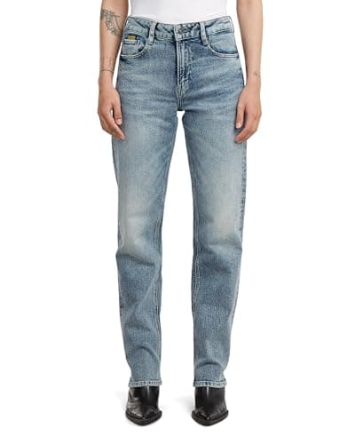 G-STAR Iggie Straight Wmn Jeans, Multicolore (Vintage Aegean Sea D27704-e106-h787), 28W x 30L Donna