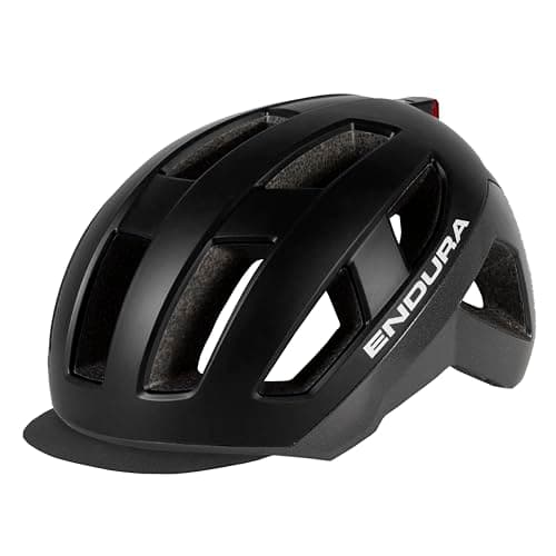 Endura Urban Luminite Ciclismo Casco per Uomo, Black, M-L