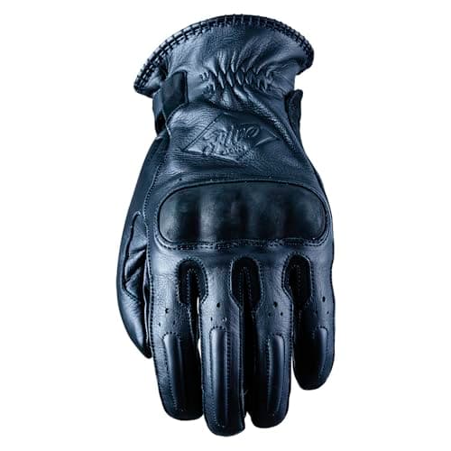 FIVE 830401 Guanti da Moto Custom Vintage Omologati 1KP, OKLAHOMA, Nero, M