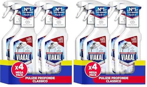 Viakal Classico Spray Per Rimuovere Fino Al 100% Di Calcare Con Tecnologia Anti-gocce (Confezione da 2)