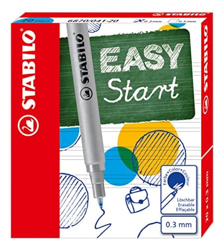 STABILO EASYOriginal refill - Cartuccia per Penna Roller Ergonomica - Fine 0,3 mm - Confezione da 20 - Blu