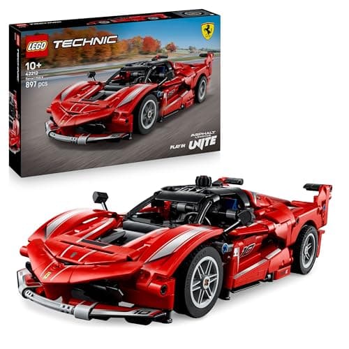 LEGO Technic Ferrari FXX K Macchina Giocattolo - Modello di Auto da Corsa per il Gioco e l'Esposizione con Motore V12, Differenziale e Pistoni Mobili - Idea Regalo per Bambini da 10 Anni - 42212