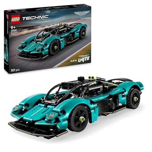 LEGO Technic Aston Martin Valkyrie - Modellino da Costruire di Auto Sportiva - Macchina Giocattolo con Motore V12 e Porte Apribili - Regalo da Collezione per Bambini e Bambine da 9 Anni in su - 42208