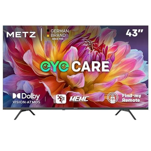 Metz 43 Pollici Smart TV UHD, 43MUF7000Z, MEMC, HDR10, Dolby Vision Atmos, Googlecast,Tuner DVB-T/T2/C/S/S2/Analogico